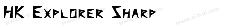 HK Explorer Sharp字体转换